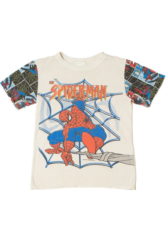 Marvel T-Shirt Per Bambini E Ragazzi - Ufficiale - Colore Blu Navy - Taglie Da 6 Anni