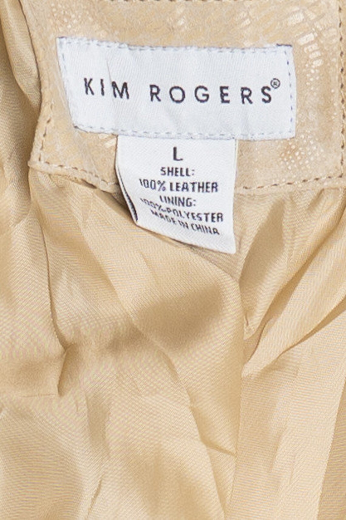 Vintage  Kim Rogers Snake Pattern Leather Blazer Jacket, Foto 4 von 5