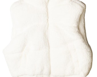 Faux Sherpa-Pufferweste