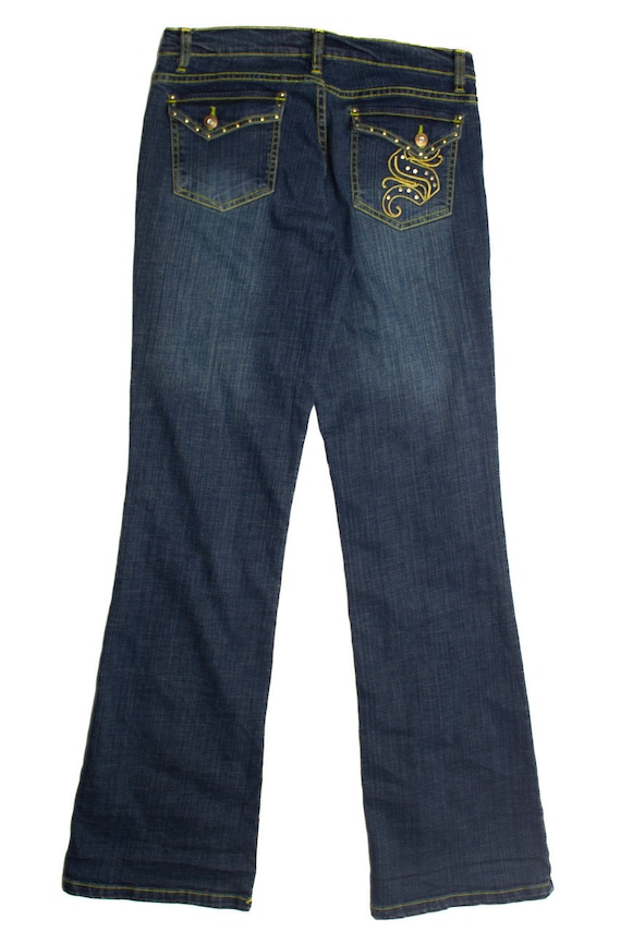 Y2k Contrast Stitch South Pole Denim Jeans 973