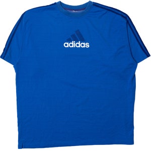 Adidas Trefoil Spellout Logo Striped Sleeve T-Shirt