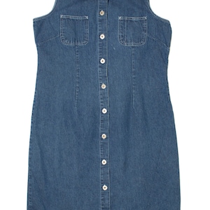 Vintage Button Up Me And You Denim Dress
