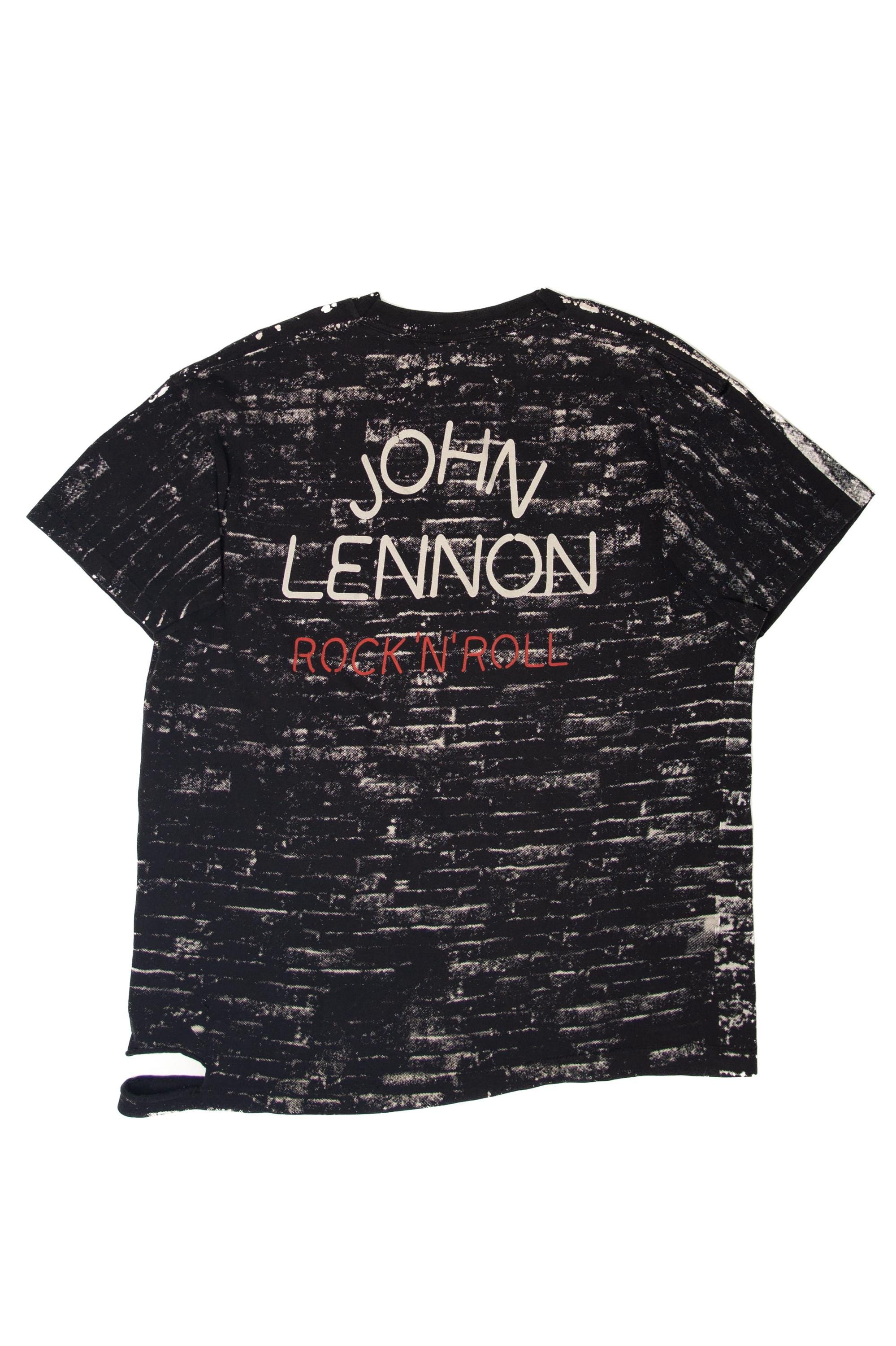 Vintage John Lennon All Over Print Distressed T-shirt (1990s) - Etsy