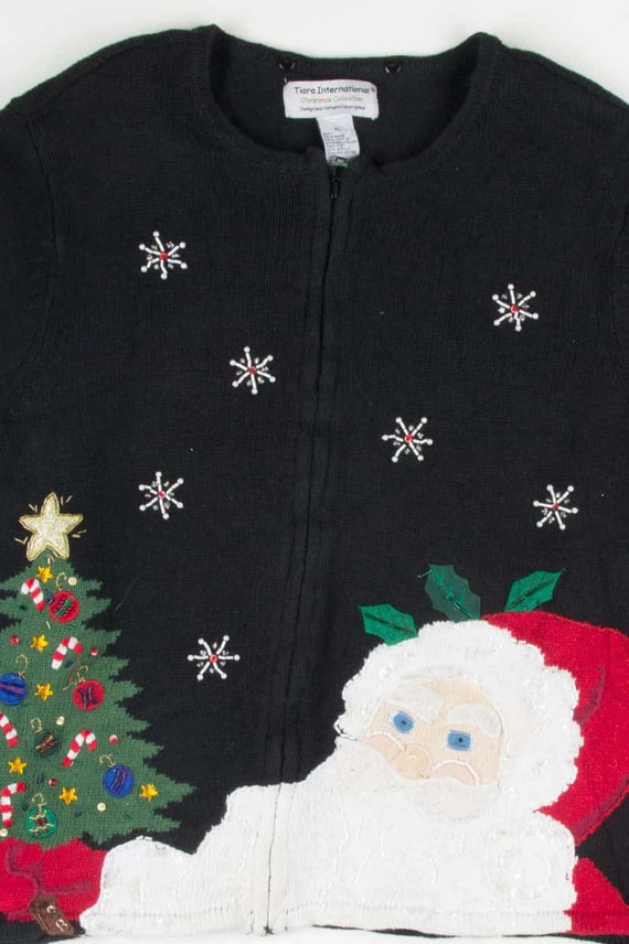 Black Ugly Christmas Cardigan 53191