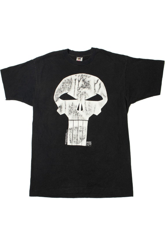 Vintage Marvel Punisher Logo Single Stitch T-Shirt