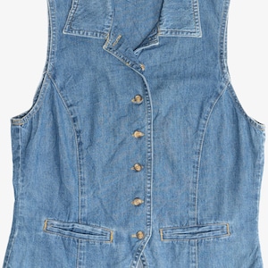 Vintage Merona Lightweight Denim Vest (1990s)