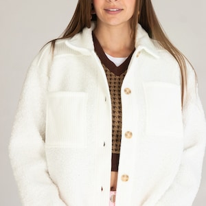 Contrast Sherpa Shacket