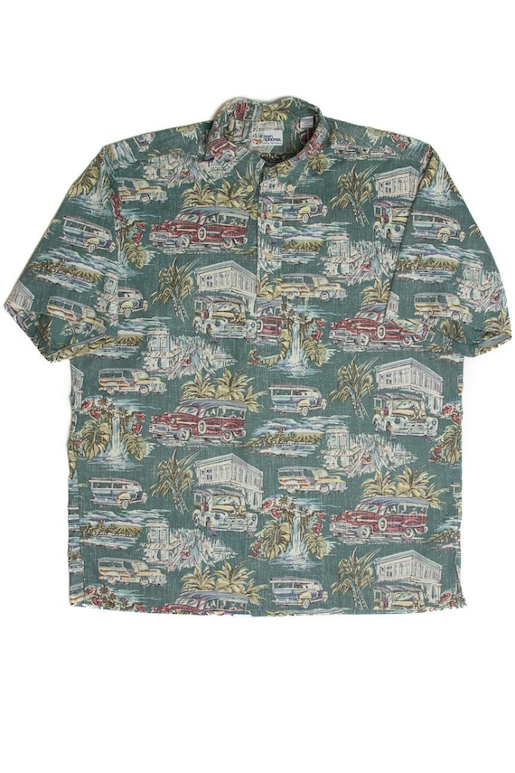Vintage Street Scene Hawaiian Shirt
