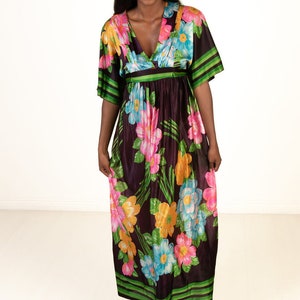 Vintage Hawaiian Maxi Dress (1970s)