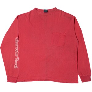 Vintage 1981 "Clearwater Beach" Sailing Graphic Long Sleeve T-Shirt