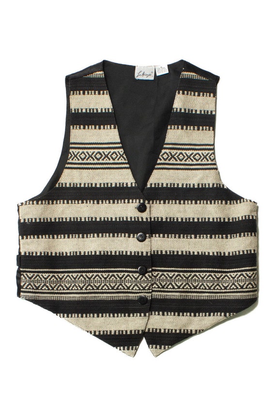 Vintage LeMieux Black & White Vest (1980s)