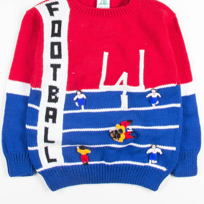 Vintage sporty football off shoulder sweater ♡