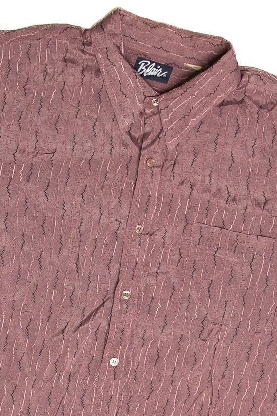 Vintage Blair Jagged Lines Button Up Shirt - image 2