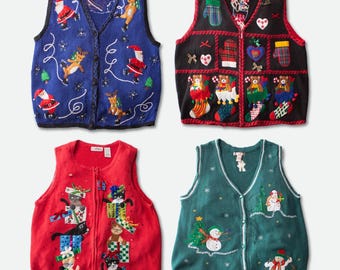 Mystisk väst | Vintage ful jultröja