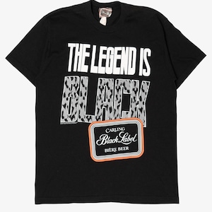 Vintage "The Legend Is Black" Carling Black Label Biere Beer Single Stitch T-Shirt (1990s)