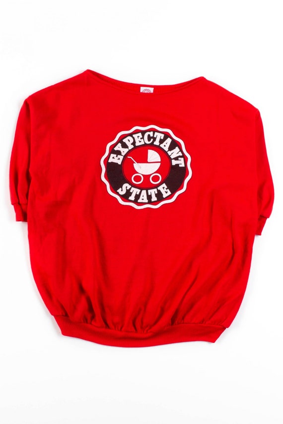 Expectant State Half Sleeve Sweatshirt