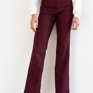 Burgundy Wrangler Pants