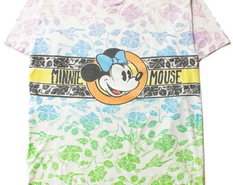 Vintage Minnie Mouse Floral Single Stitch T-Shirt (1990s)