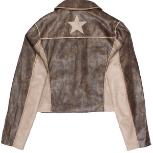 Double Star Brown Moto Jacket