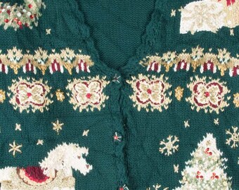 Green Ugly Christmas Cardigan 53686