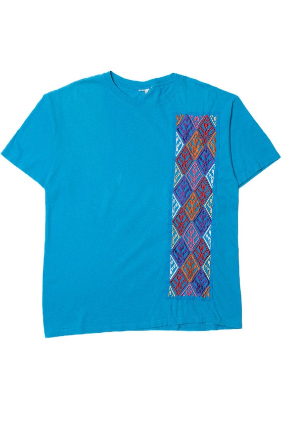 Diamond Embroidered Patch T-Shirt - image 1