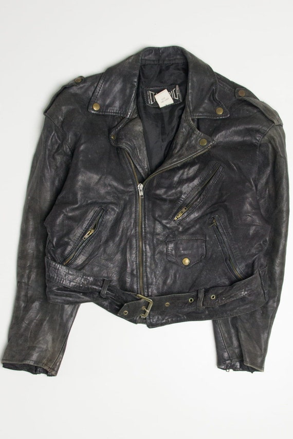 Vintage Distressed French Motorcycle Jacket 310 - Etsy