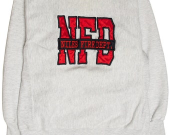 Vintage Niles Fire Department IL Sweatshirt