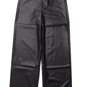 Wide Leg Pleather Pants