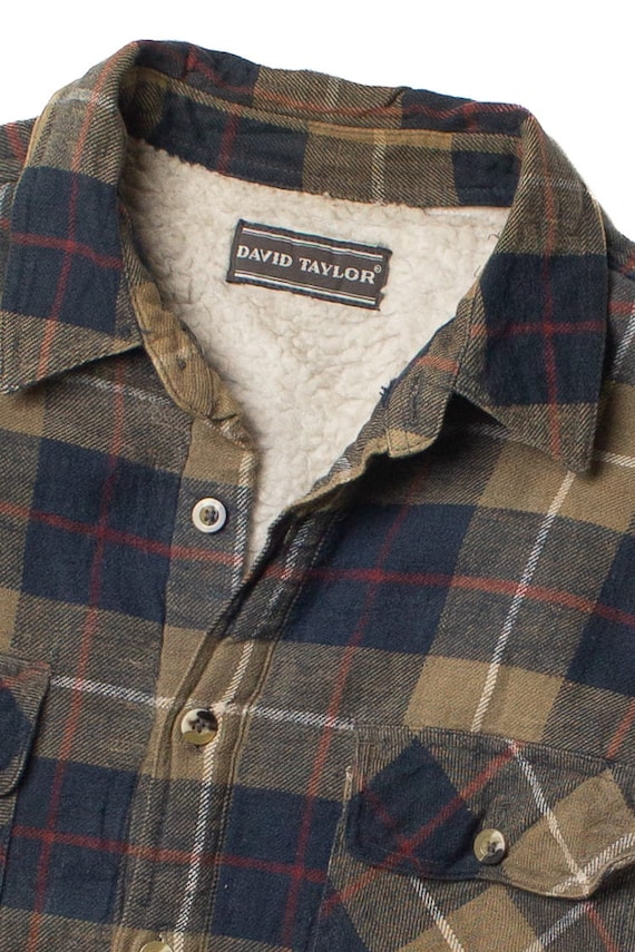 David Taylor Sherpa Lined Flannel Shirt Gem