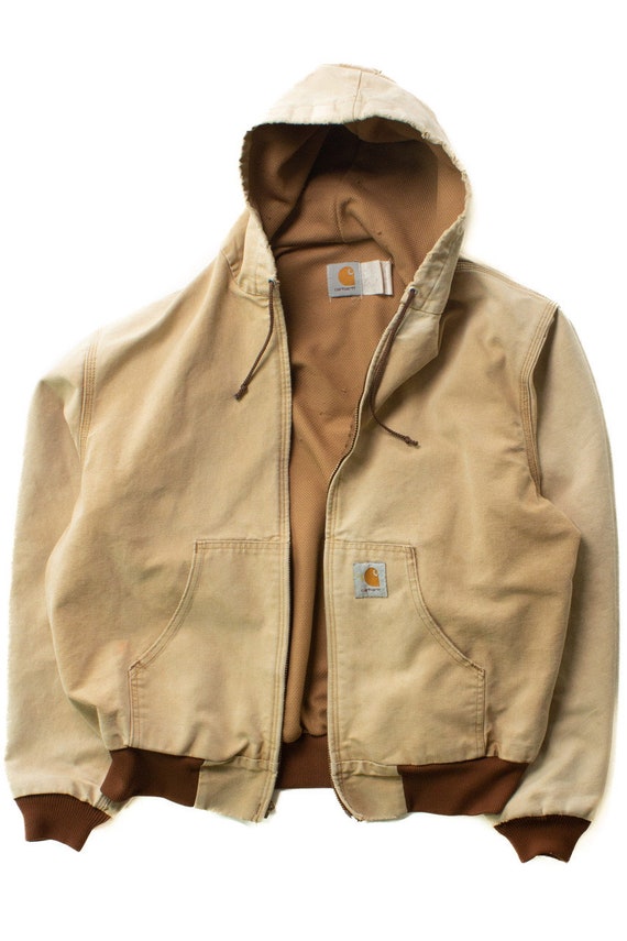 Tan Carhartt Hooded Jacket JR106 (1990s)