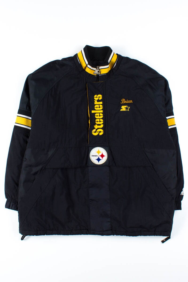 Brian s Pittsburgh Steelers Pullover Starter Jacket Etsy Ireland