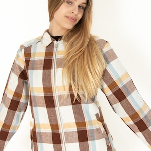 Plaid Zip Shacket
