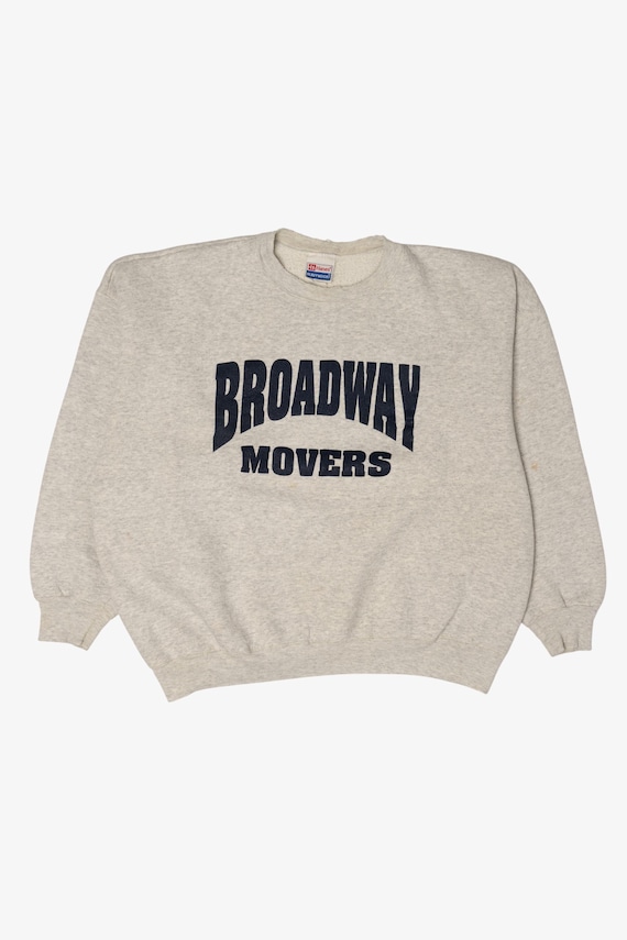Vintage Light Gray Broadway Movers Sweatshirt (1990s)