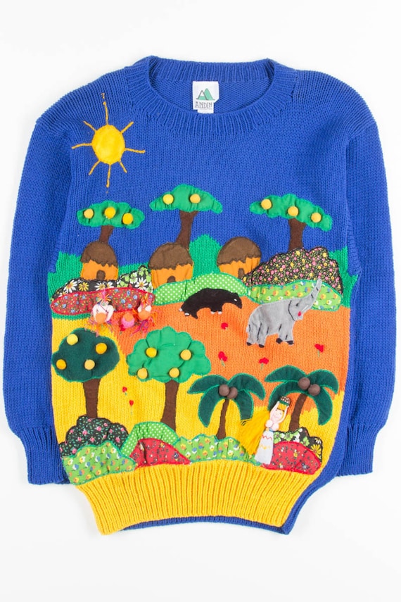 Vintage African Safari Sweater 1