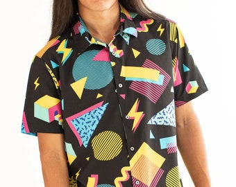 80s button down shirt