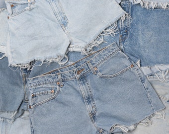 short en jean vintage Levi's découpé