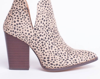 cheetah sneaker booties