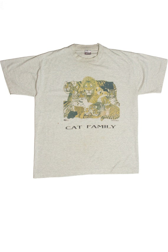 Vintage Cat Family T-Shirt (1992) - image 1