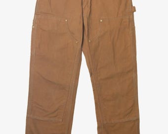 Vintage 1990s Carhartt Double Knee Work Pants Size 44 X 30