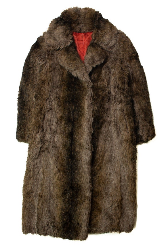 Vintage Tissavel Faux Fur Coat (1960s)