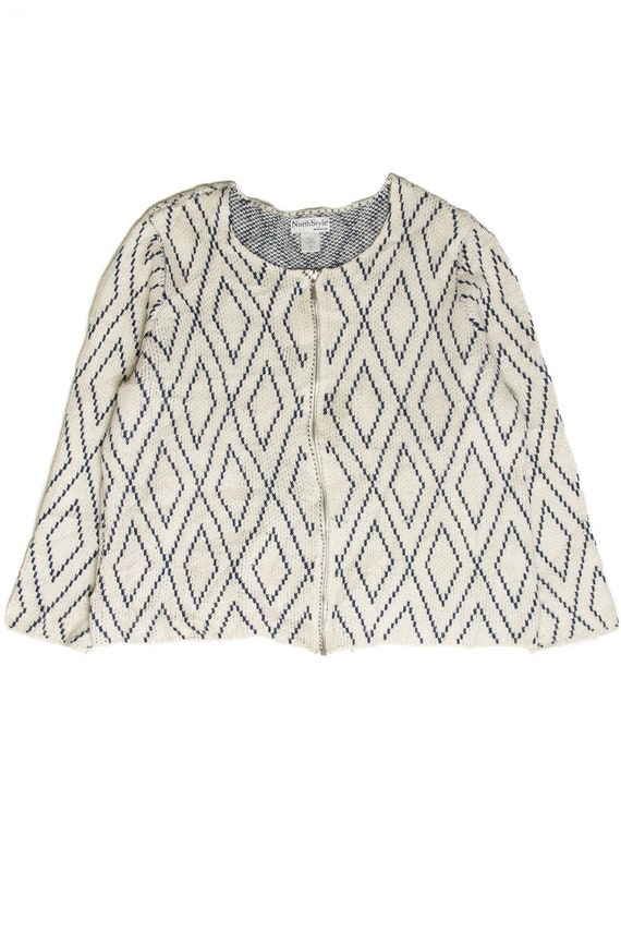 Vintage North Style Zip Up Cardigan - image 1