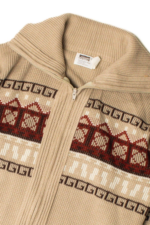 Vintage Montgomery Ward Fair Isle Sweater (1970s)