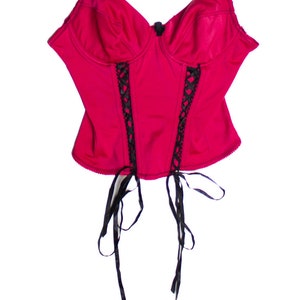 Y2k Nature Intimates Hot Pink Bustier Top