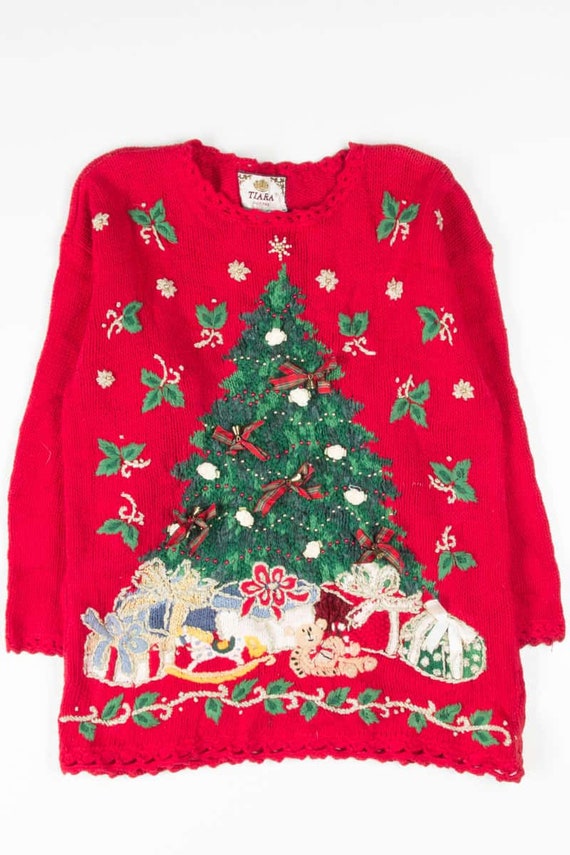 Red Ugly Christmas Pullover 53480 - image 2