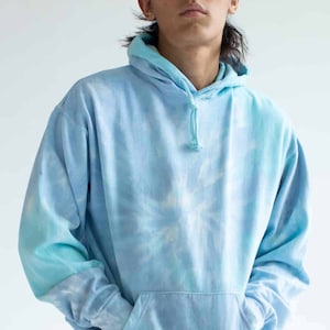 Blue Rainbow Tie Dye Hoodie