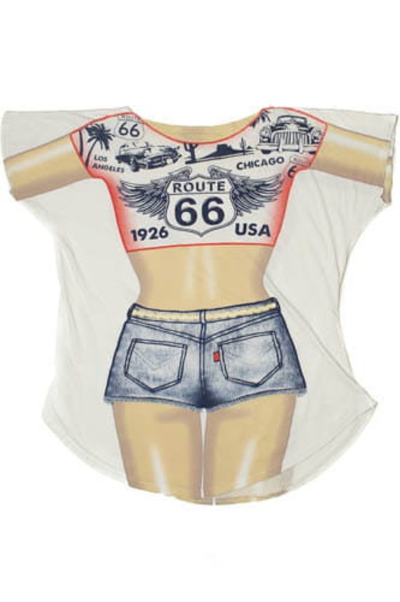 Vintage Route 66 Swimsuit Cover-Up T-Shirt (2000s) - image 2