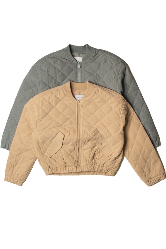 Quilted Corduroy Bomber Jacket - Etsy