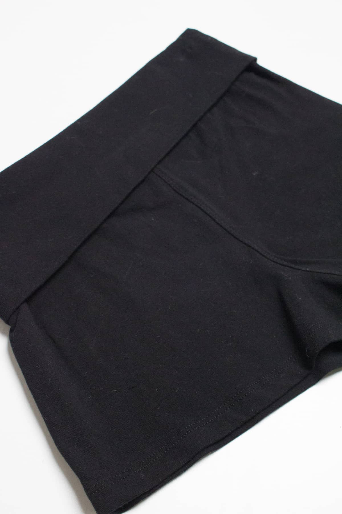 Black Fold Over Yoga Shorts - Etsy 