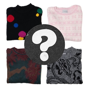 Women&#39;s Mystery Vintage 80s Style Sweater, colorful, retro, 80&#39;s, 90&#39;s, retro, unique, one-of-a-kind