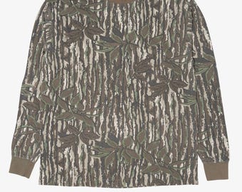 Vintage Camouflage Red Head Long Sleeve T-Shirt (1990s)